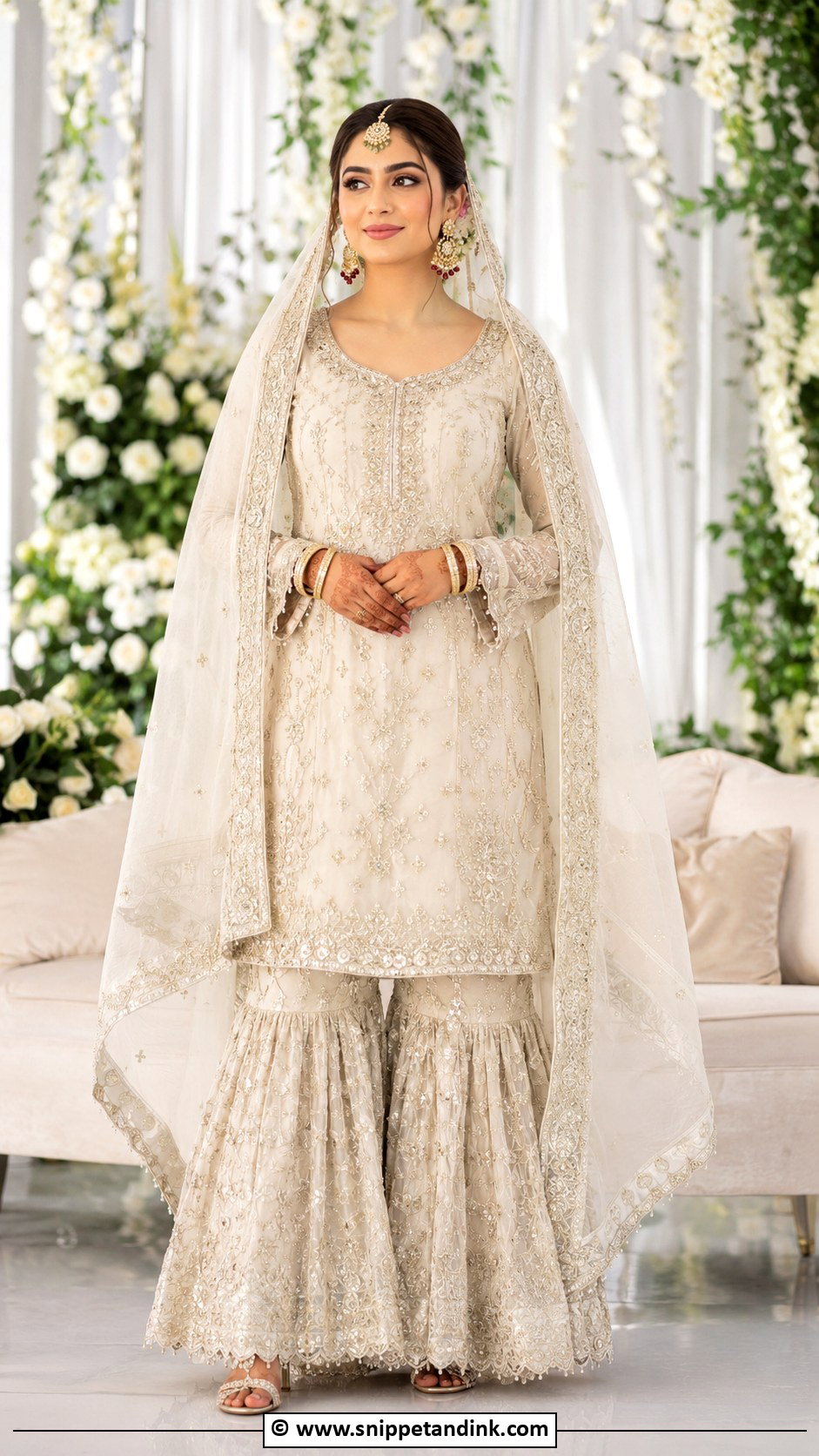 Pakistani Bridal Sharara - Snippet and Ink - 30 Asian Bridal Dresses