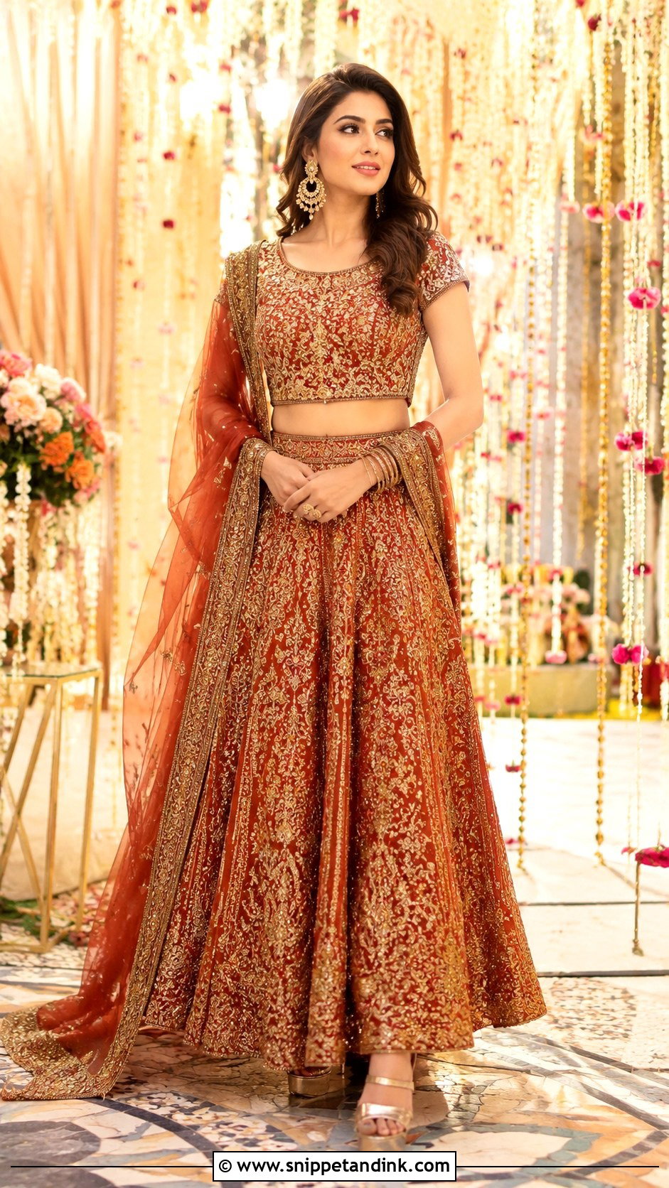 Pakistani Bridal Short Shirt Lehenga - Snippet and Ink - 25 Pakistani Bride Dress Ideas