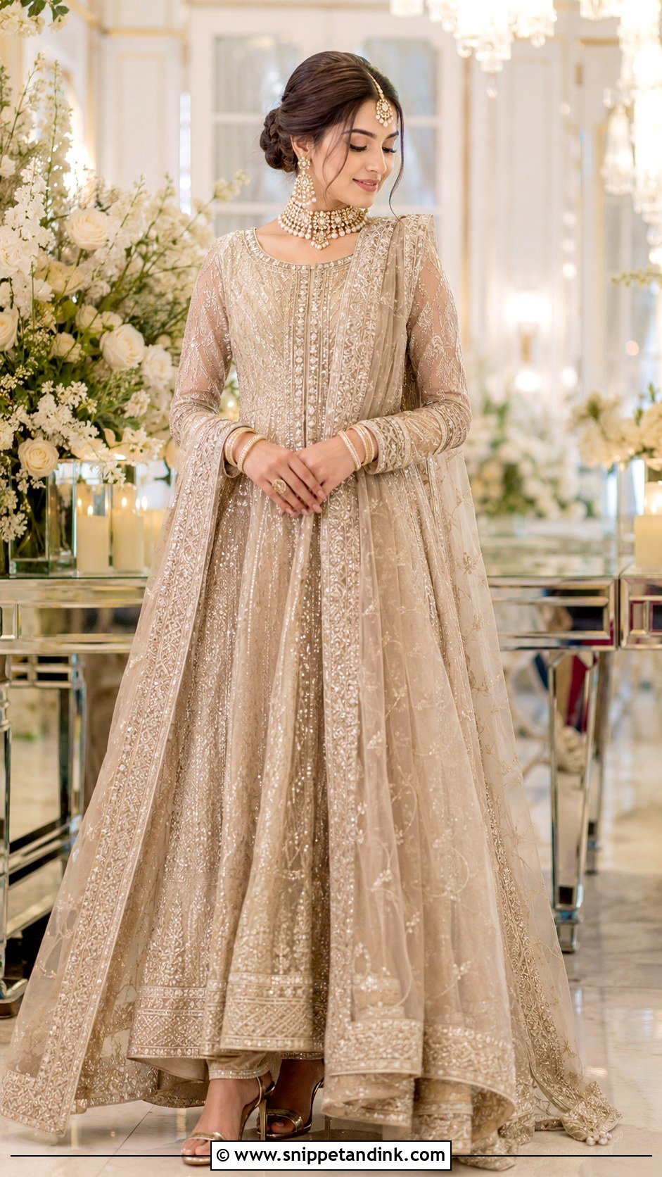 Pakistani Bridal Tissue Dress - Snippet and Ink - 30 Pakistani Bridal Look Ideas