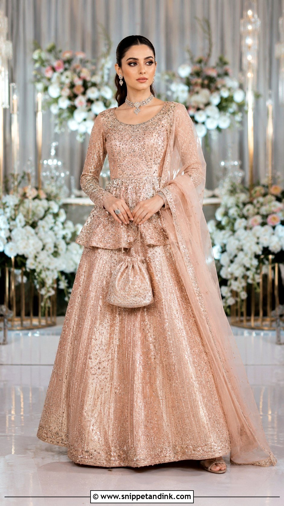 Pakistani Bridal Tissue Lehenga - Snippet and Ink - 30 Pakistani Wedding Outfits Bride