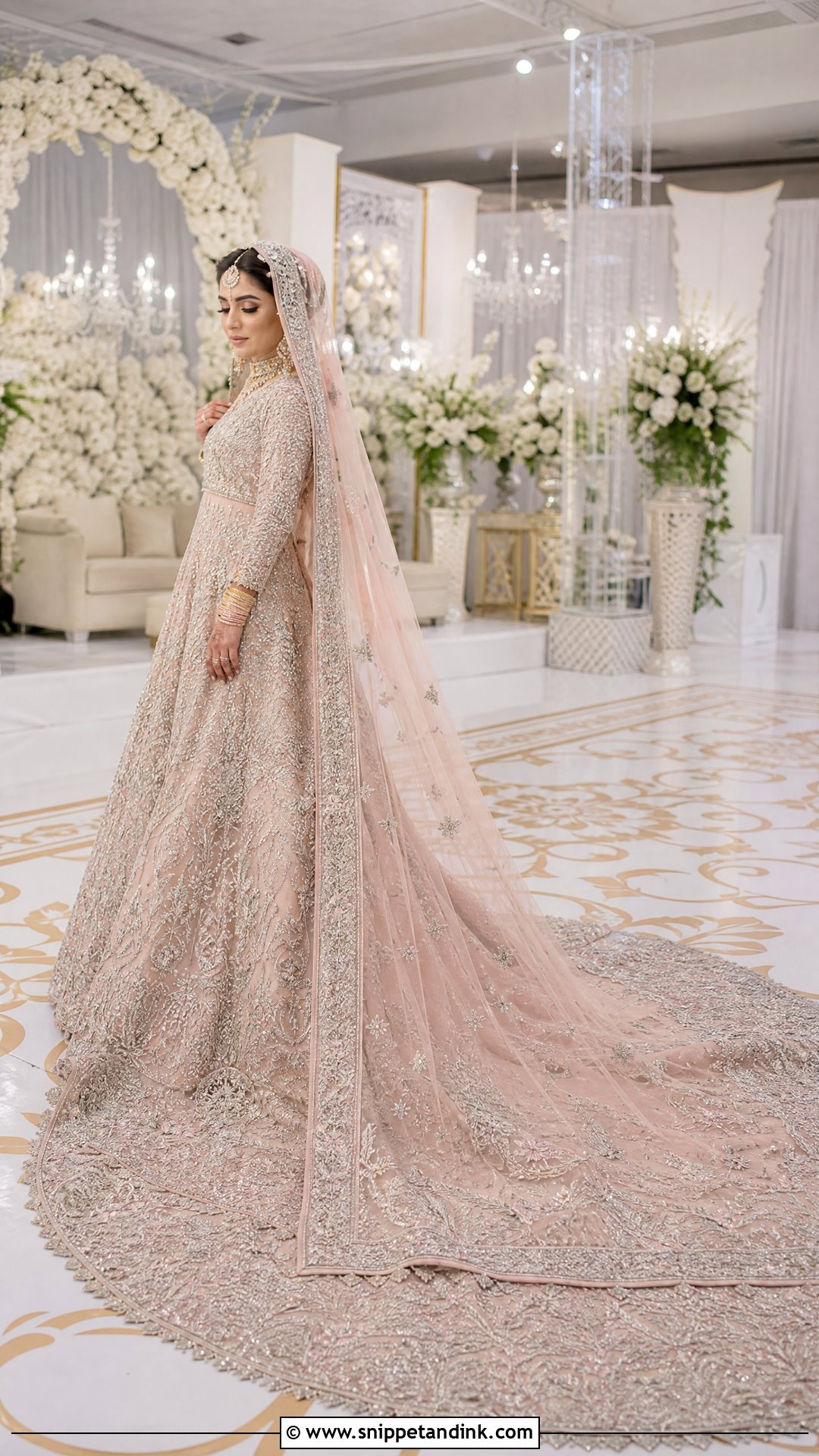 Pakistani Bridal Trail Lehenga - Snippet and Ink - 20 Pakistani Wedding Bridal Outfits