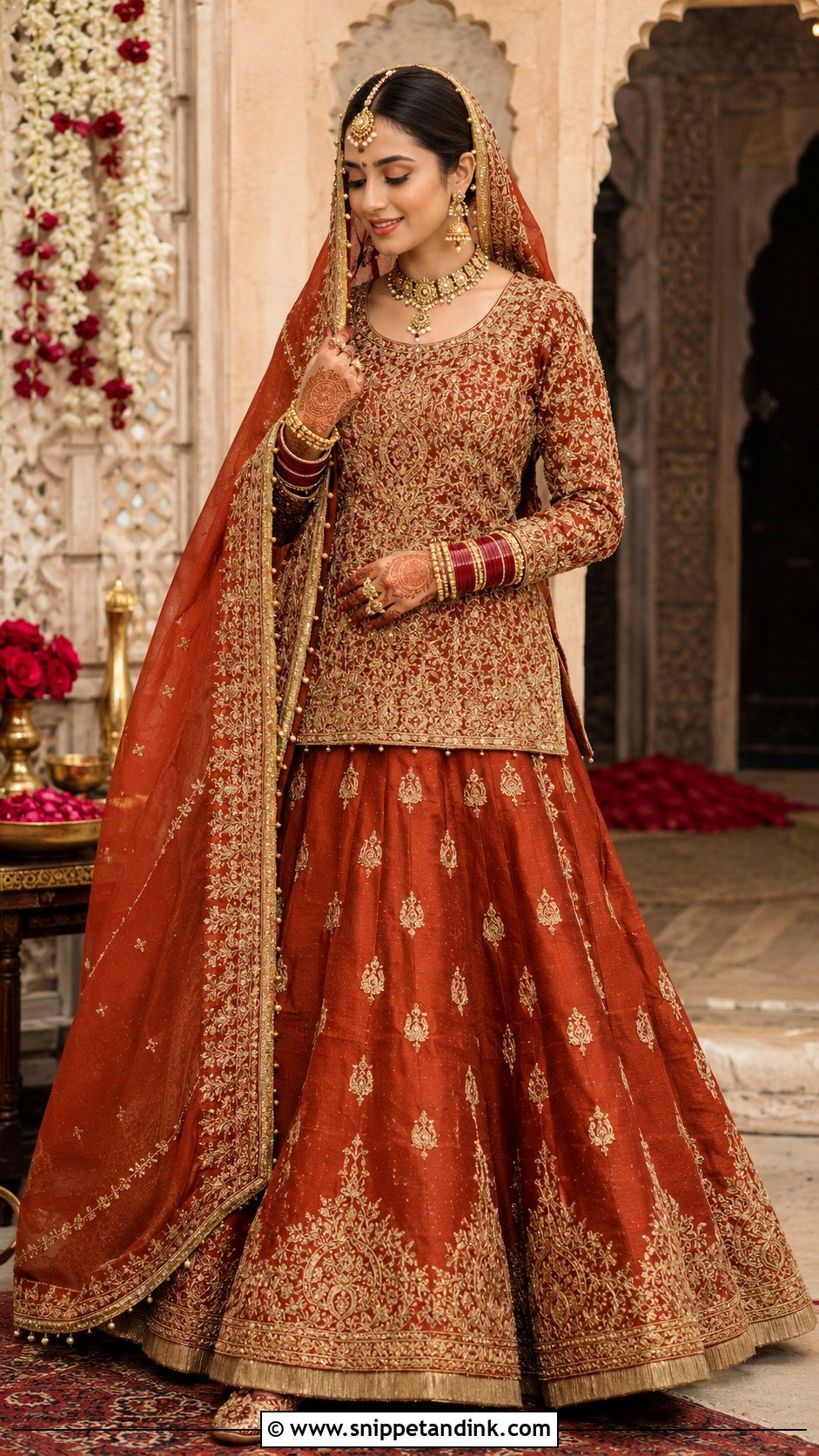 Pakistani Bridal Velvet Lehenga - Snippet and Ink - 30 Pakistani Wedding Outfits Bride