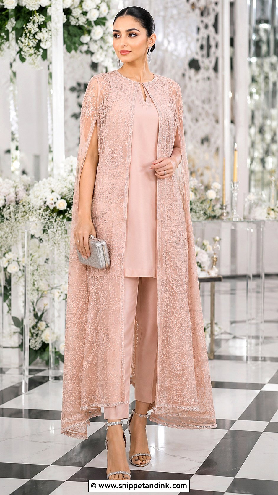 Pakistani Cape Dress - Snippet and Ink - 25 Pakistani Party Wear Wedding Dresses