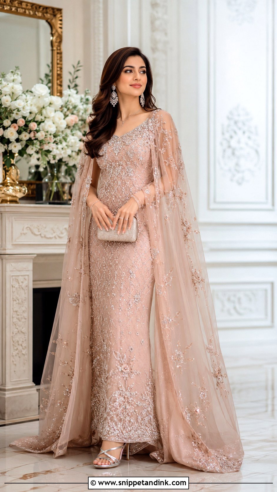 Pakistani Cape Dress For Wedding - Snippet and Ink - 25 Pakistan Wedding Dress Ideas