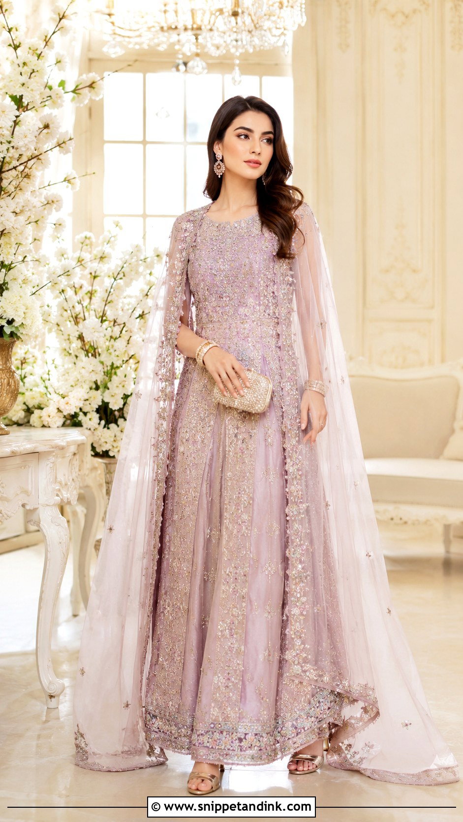 Pakistani Cape Dress - Snippet and Ink - 30 Pakistani Dress Design for Wedding Ideas