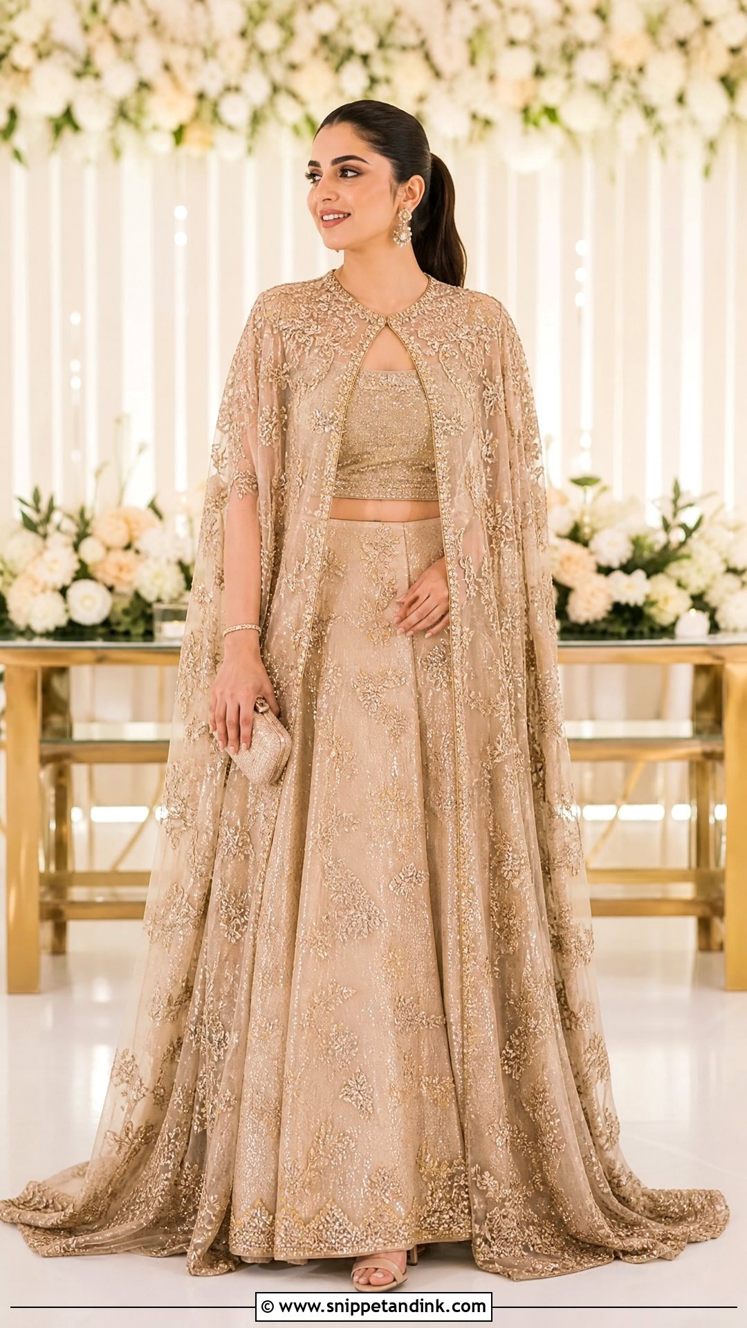 Pakistani Cape Dupatta Dress - Snippet and Ink - 25 Pakistani Wedding Dresses Ideas