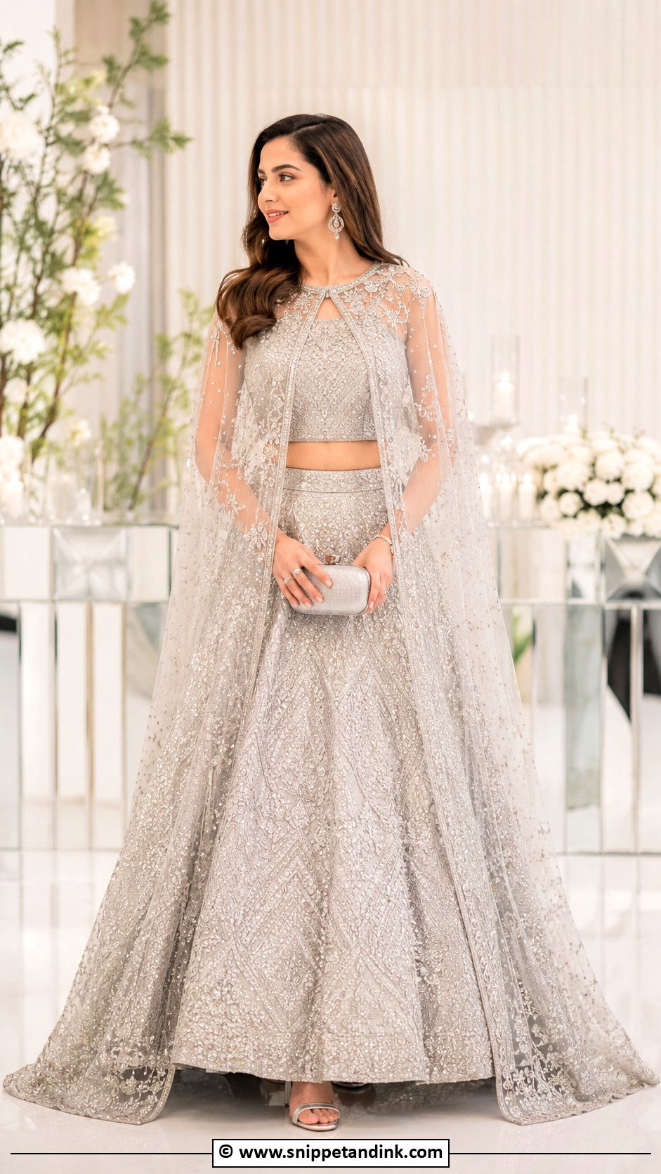 Pakistani Cape Lehenga For Sister - Snippet and Ink - 25 Pakistani Wedding Outfits Sisters Ideas