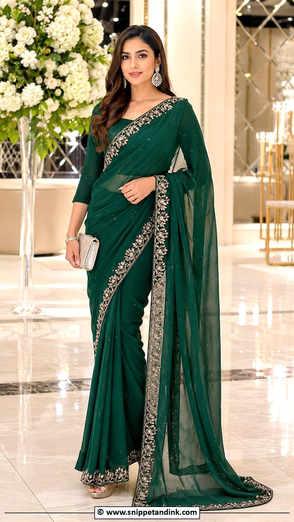 Pakistani Chiffon Saree For Sister - Snippet and Ink - 25 Pakistani Wedding Outfits Sisters Ideas