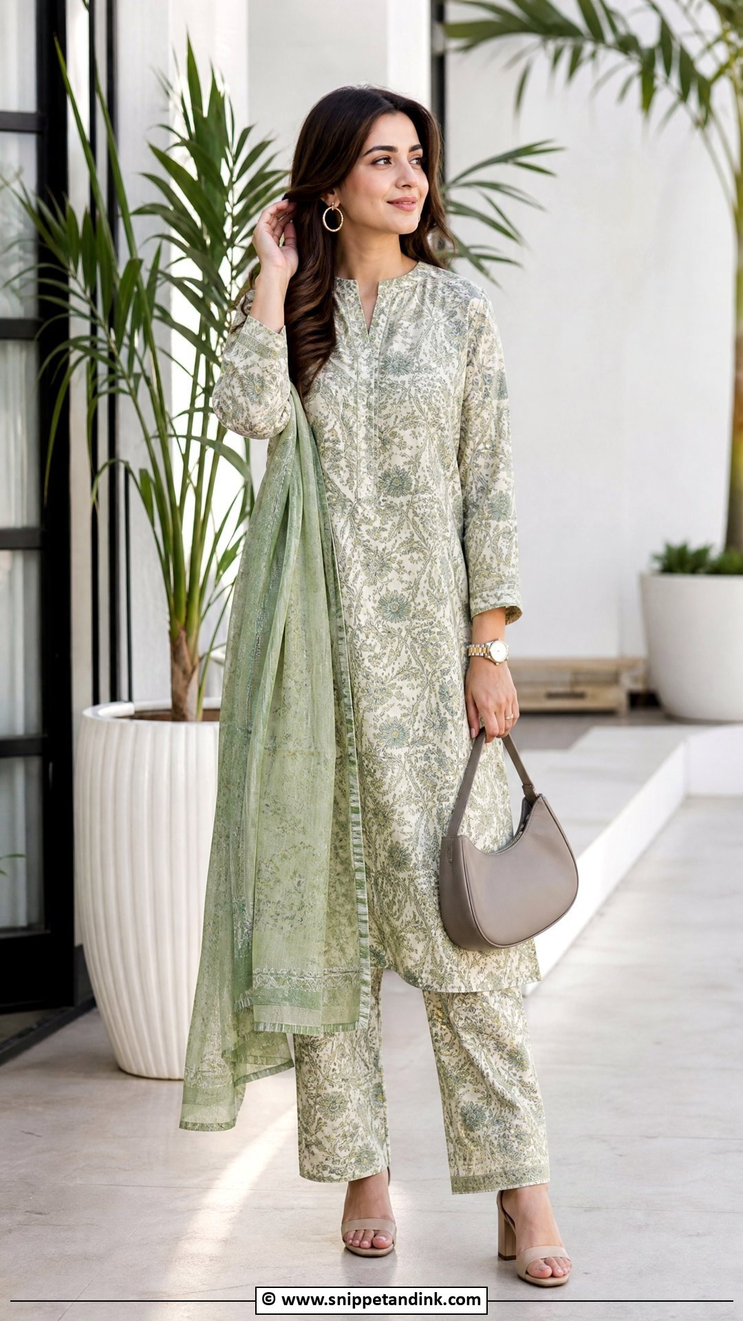Pakistani Co Ord Set With Dupatta - Snippet and Ink - 35 Beautiful Pakistani Dresses