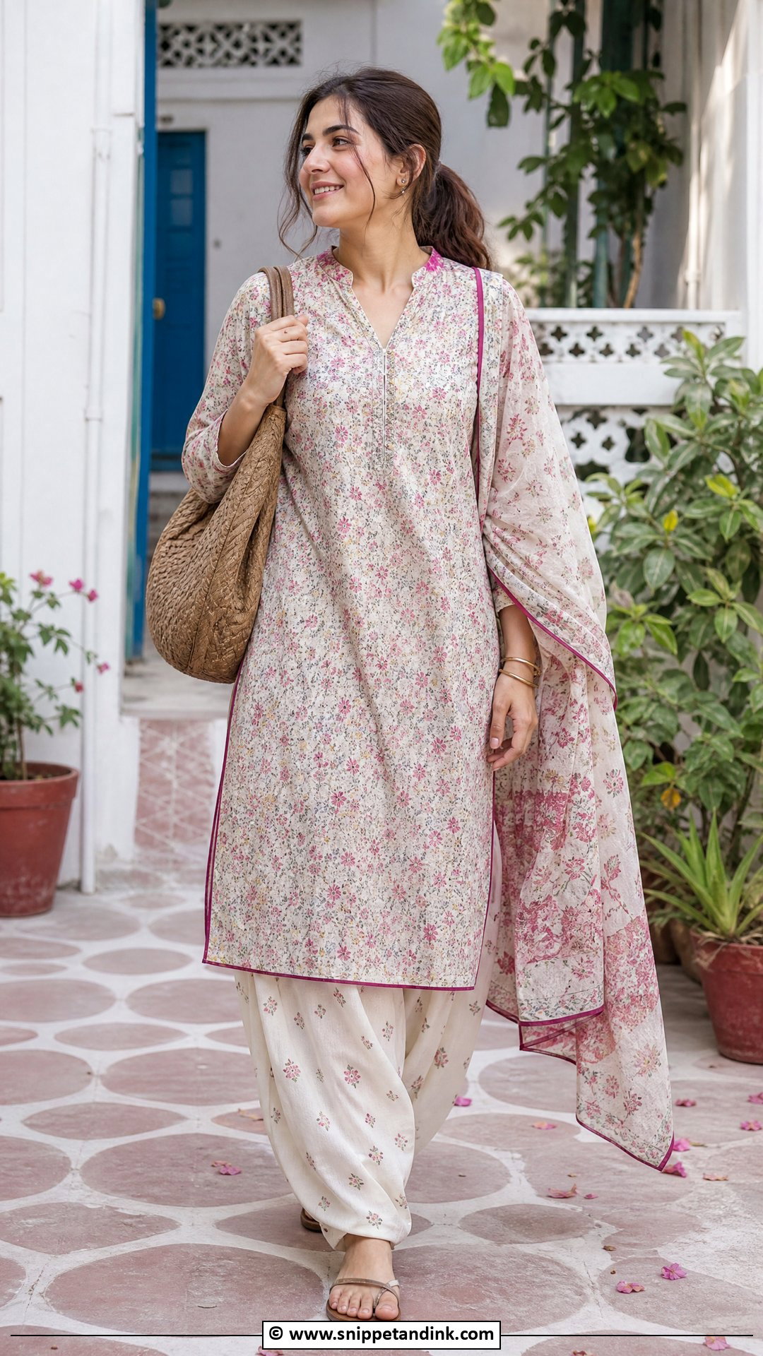 Pakistani Cotton Kurta With Shalwar - Snippet and Ink - 35 Beautiful Pakistani Dresses