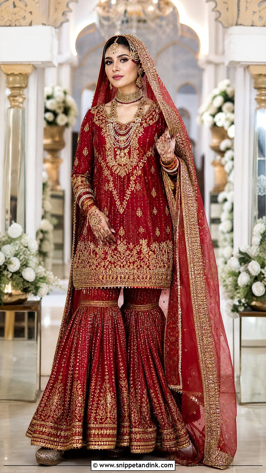 Pakistani Farshi Gharara Dress - Snippet and Ink - 20 Wedding Dresses in Pakistan