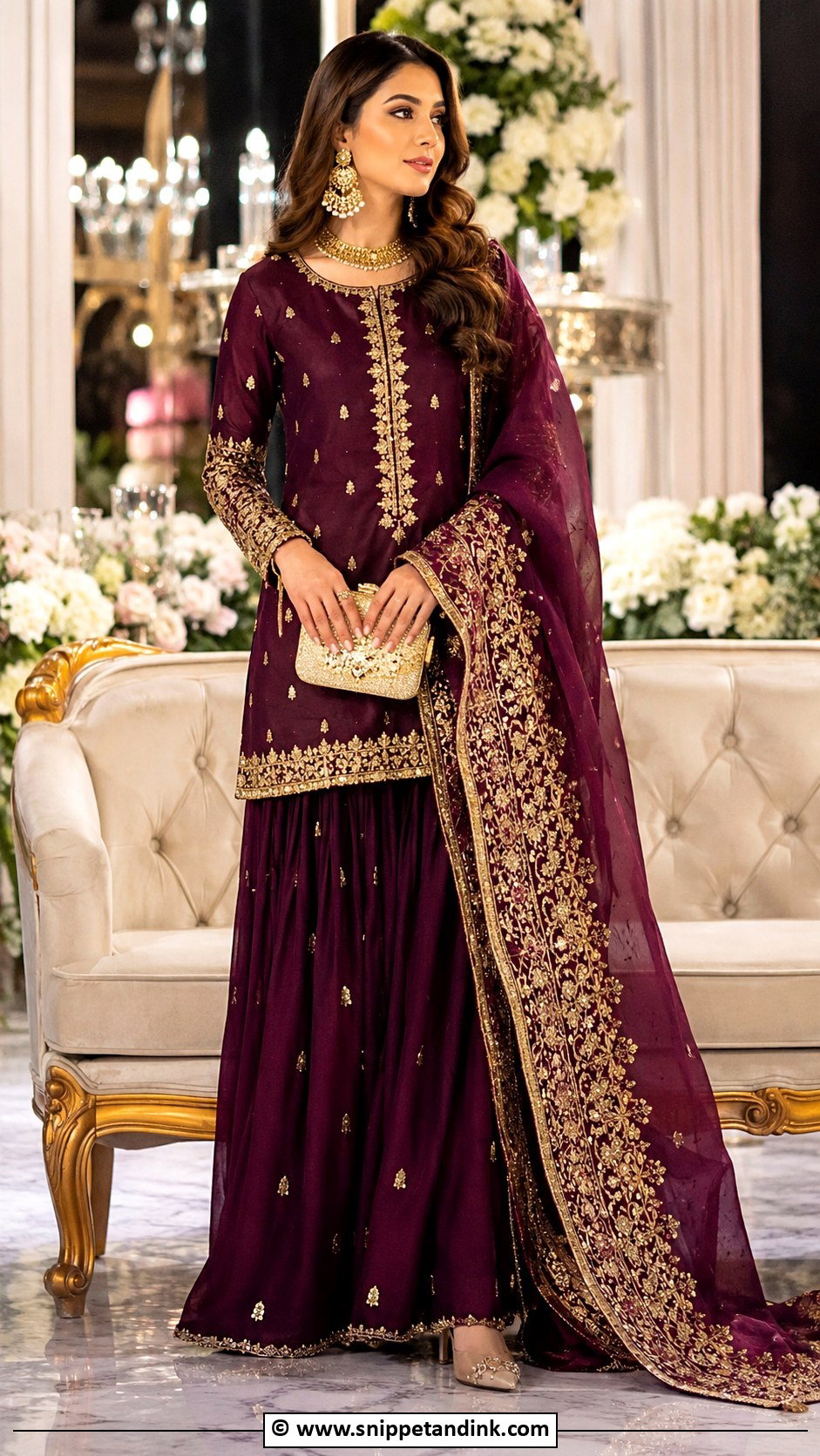 Pakistani Farshi Shalwar For Sister - Snippet and Ink - 25 Pakistani Wedding Outfits Sisters Ideas