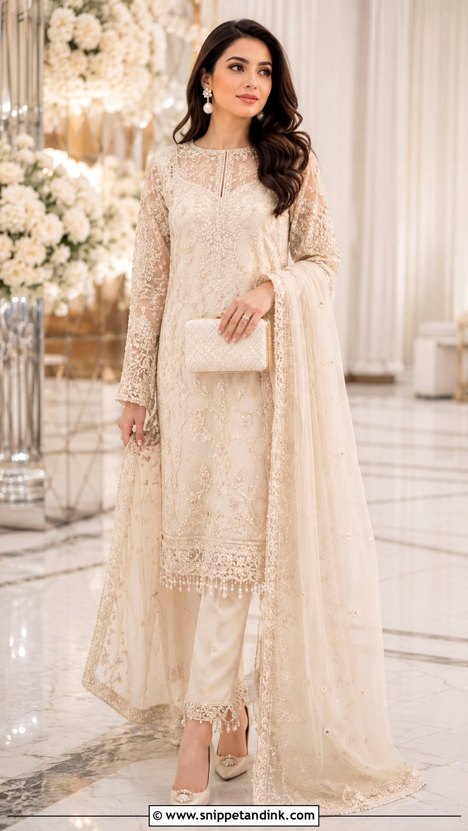 Pakistani Formal Trouser Suit For Wedding - Snippet and Ink - 25 Pakistani Dresses to Wear to a Wedding