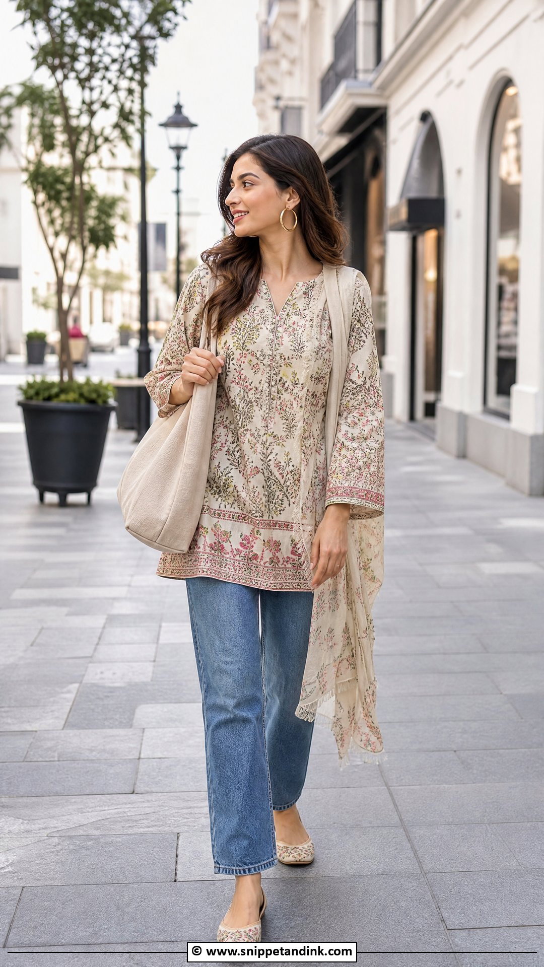 Pakistani Fusion Kurti With Jeans - Snippet and Ink - 35 Beautiful Pakistani Dresses