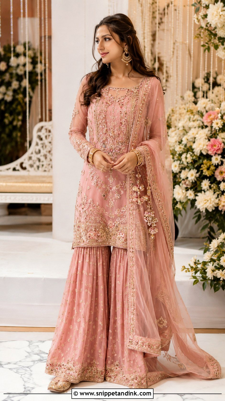 Pakistani Gharara Dress For Wedding - Snippet and Ink - 25 Pakistan Wedding Dress Ideas