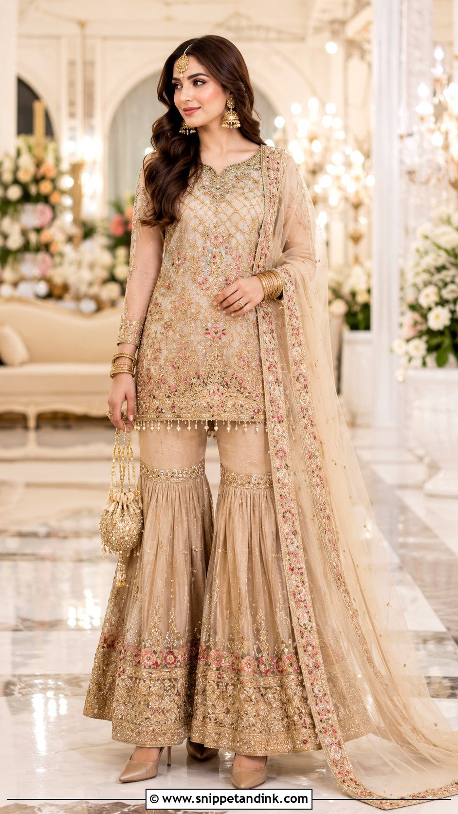 Pakistani Gharara Dress - Snippet and Ink - 30 Pakistani Dress Design for Wedding Ideas