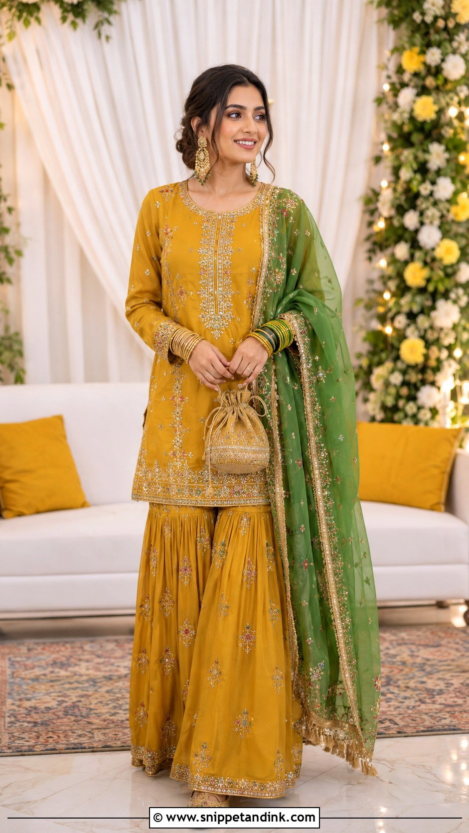 Pakistani Gharara Suit For Wedding - Snippet and Ink - 25 Pakistani Dresses to Wear to a Wedding