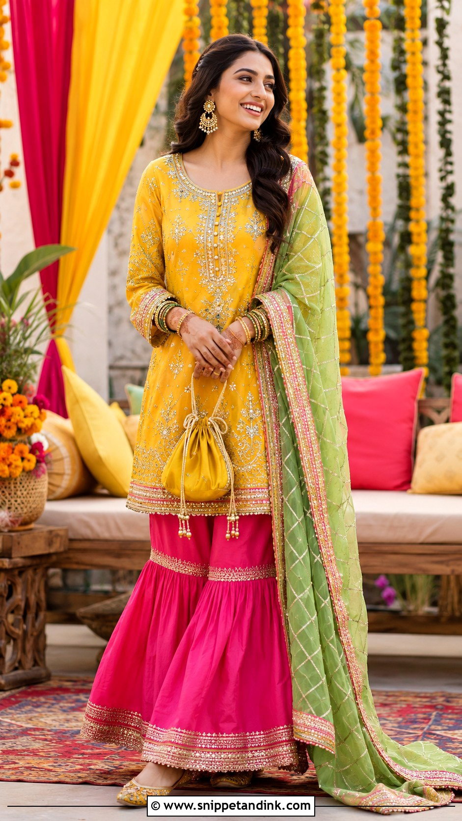 Pakistani Gota Work Dress - Snippet and Ink - 25 Pakistani Party Wear Wedding Dresses