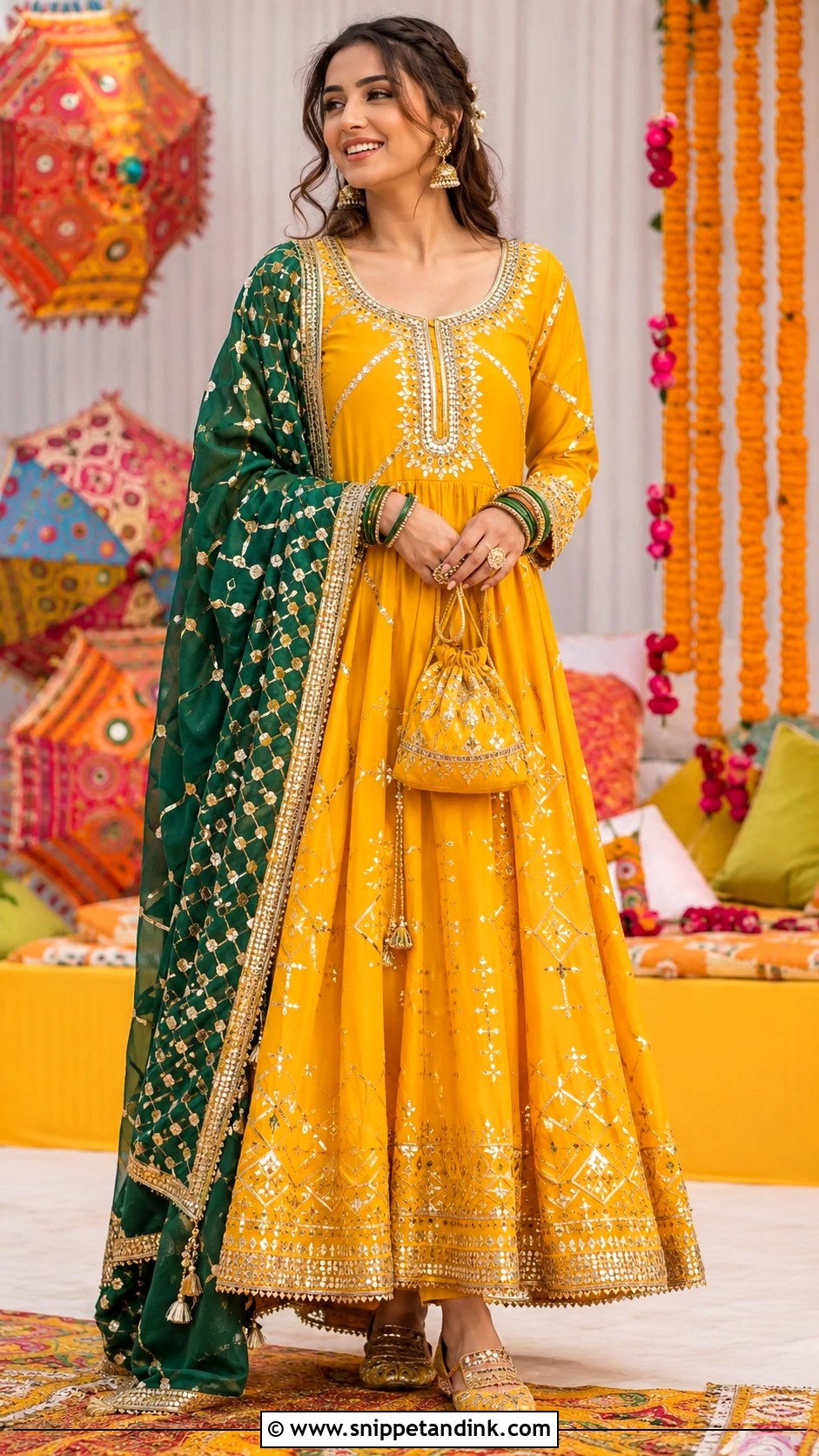 Pakistani Gota Work Dress - Snippet and Ink - 30 Pakistani Dress Design for Wedding Ideas