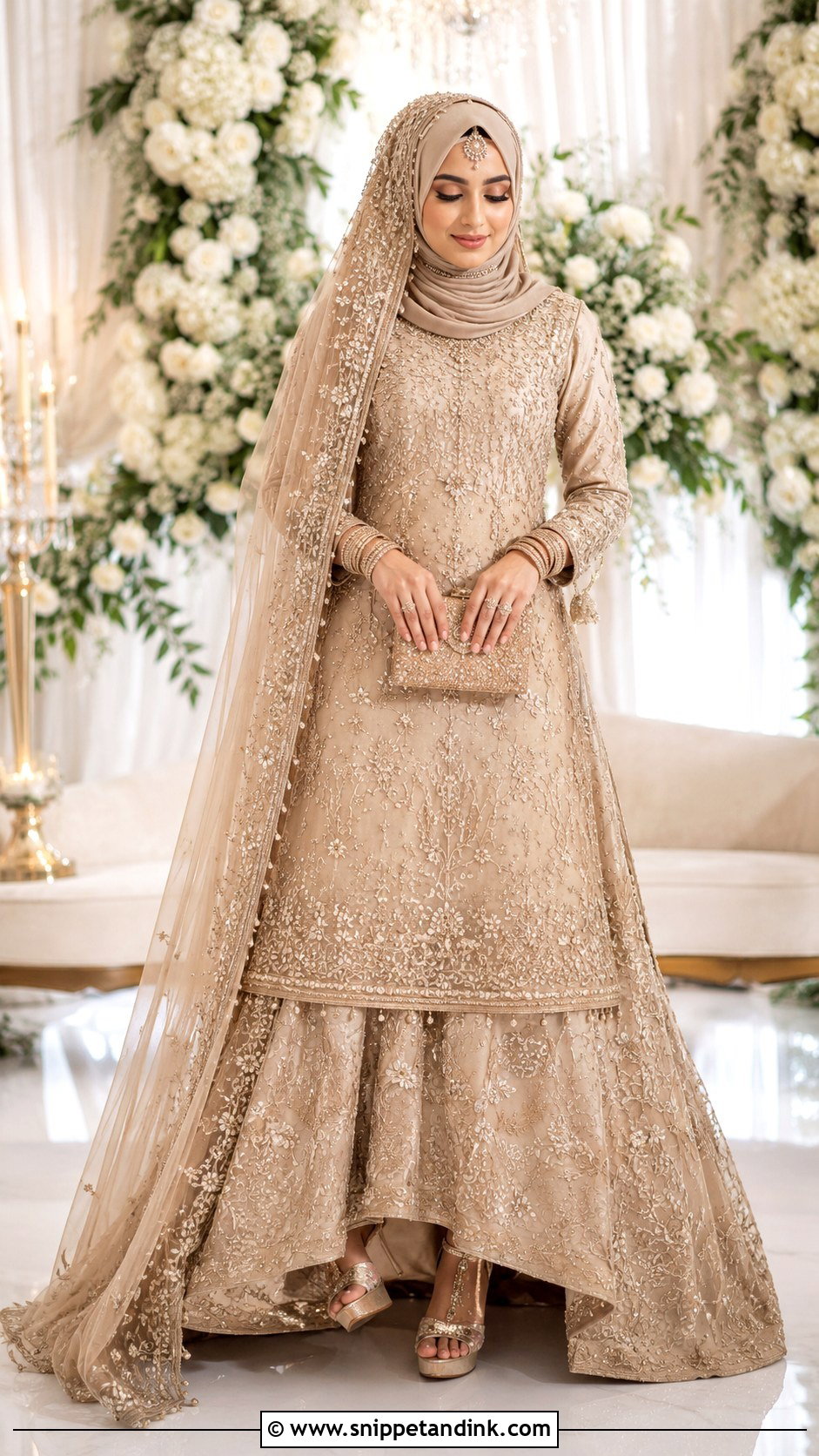 Pakistani Hijab Bridal Look - Snippet and Ink - 25 Hijab Bridal Look Ideas