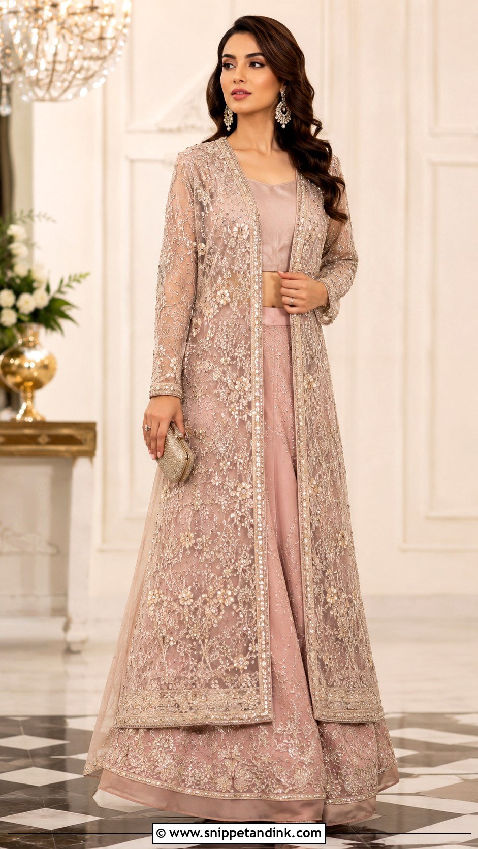 Pakistani Jacket Lehenga Dress - Snippet and Ink - 25 Pakistan Wedding Dress Ideas