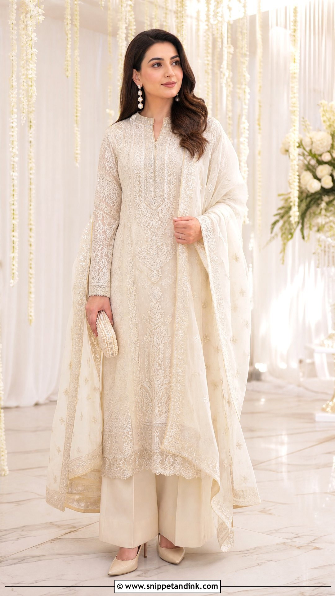 Pakistani Long Kurta Suit - Snippet and Ink - 20 Suit Ideas for Women Indian Wedding