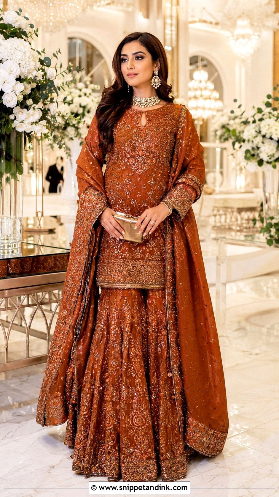 Pakistani Long Shirt With Lehenga For Wedding - Snippet and Ink - 25 Pakistani Dresses to Wear to a Wedding