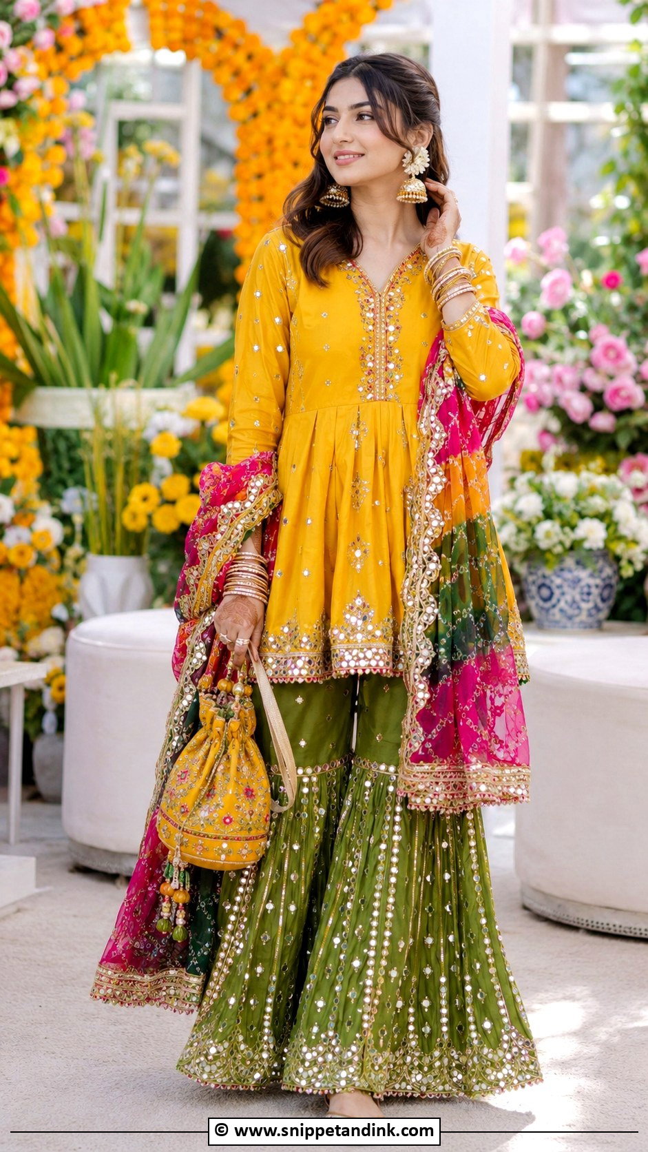 Pakistani Mehndi Dress For Wedding - Snippet and Ink - 25 Pakistani Dresses for Wedding