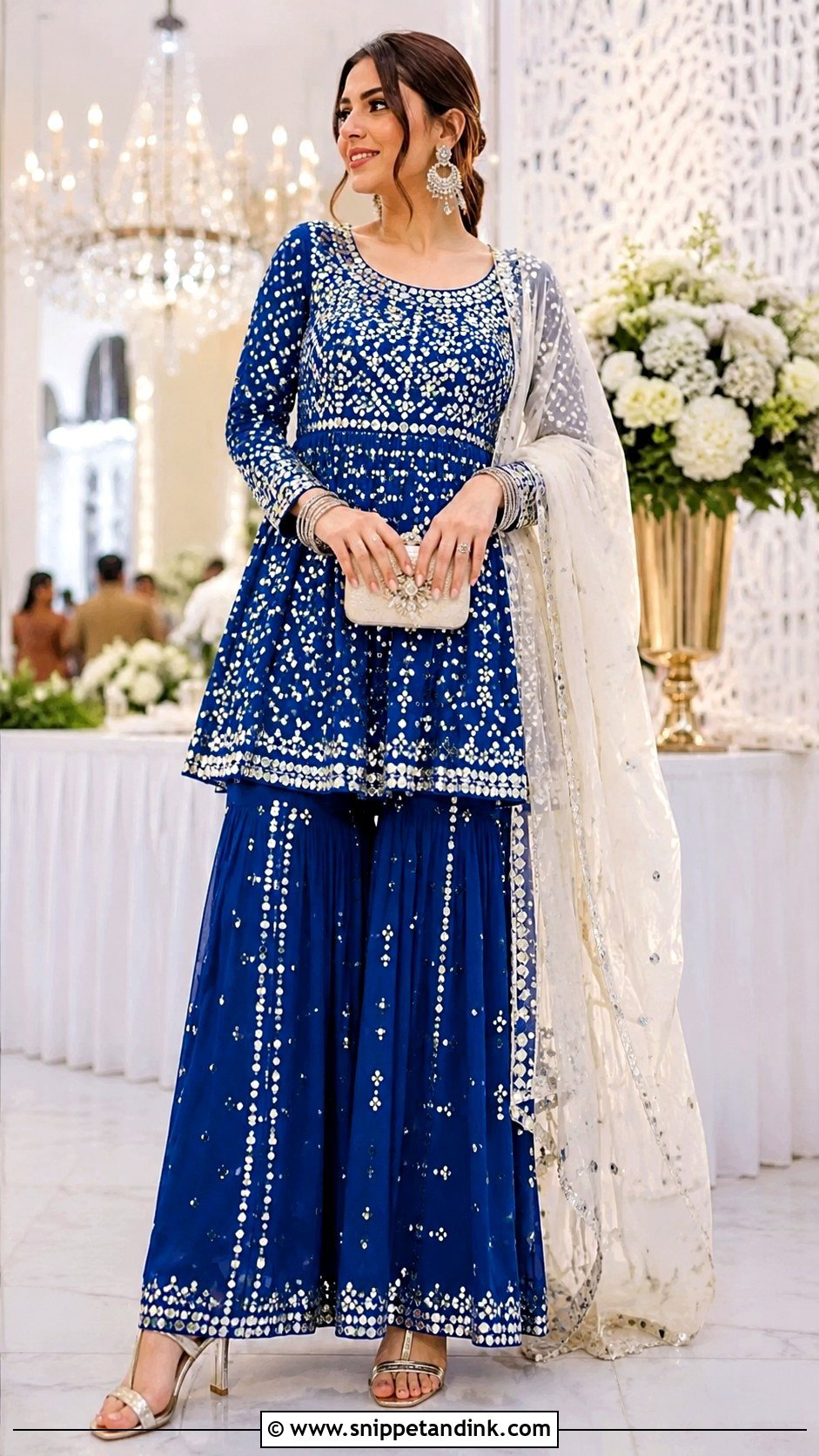 Pakistani Mirror Work Dress - Snippet and Ink - 25 Pakistani Party Wear Wedding Dresses