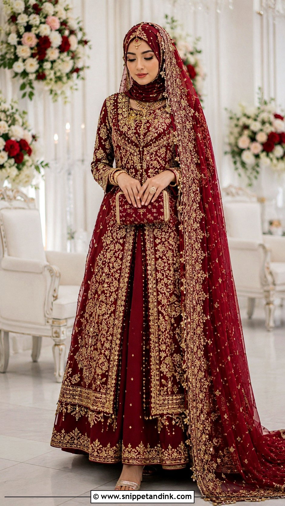Pakistani Muslim Bridal Dress - Snippet and Ink - 30 Muslim Bridal Dress Ideas