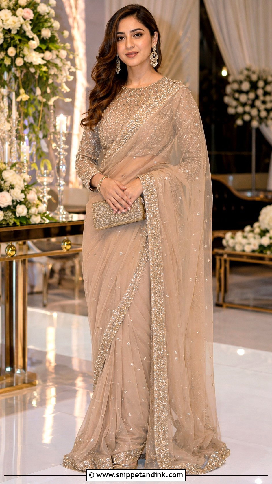 Pakistani Net Saree Dress - Snippet and Ink - 25 Pakistani Party Wear Wedding Dresses