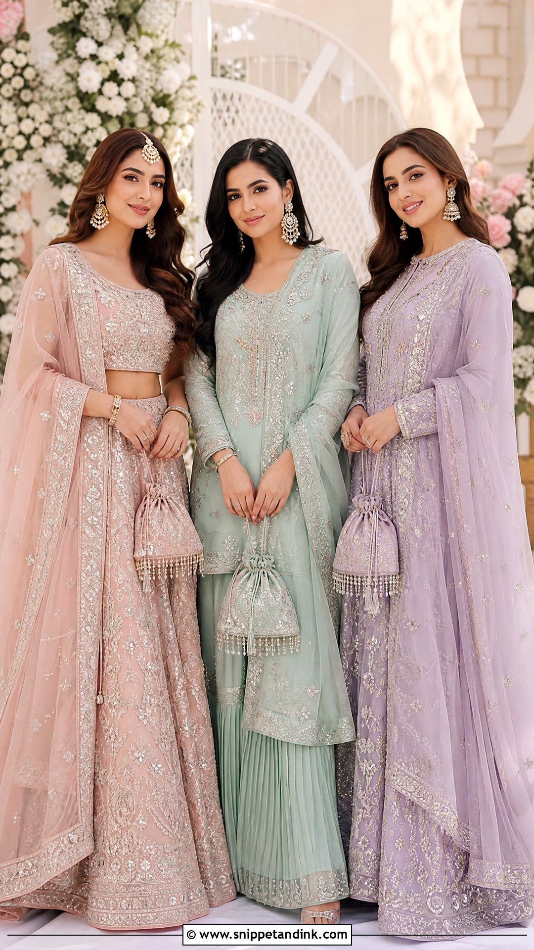 Pakistani Pastel Matching Sister Outfit - Snippet and Ink - 20 Pakistan Wedding Dress Sister Ideas