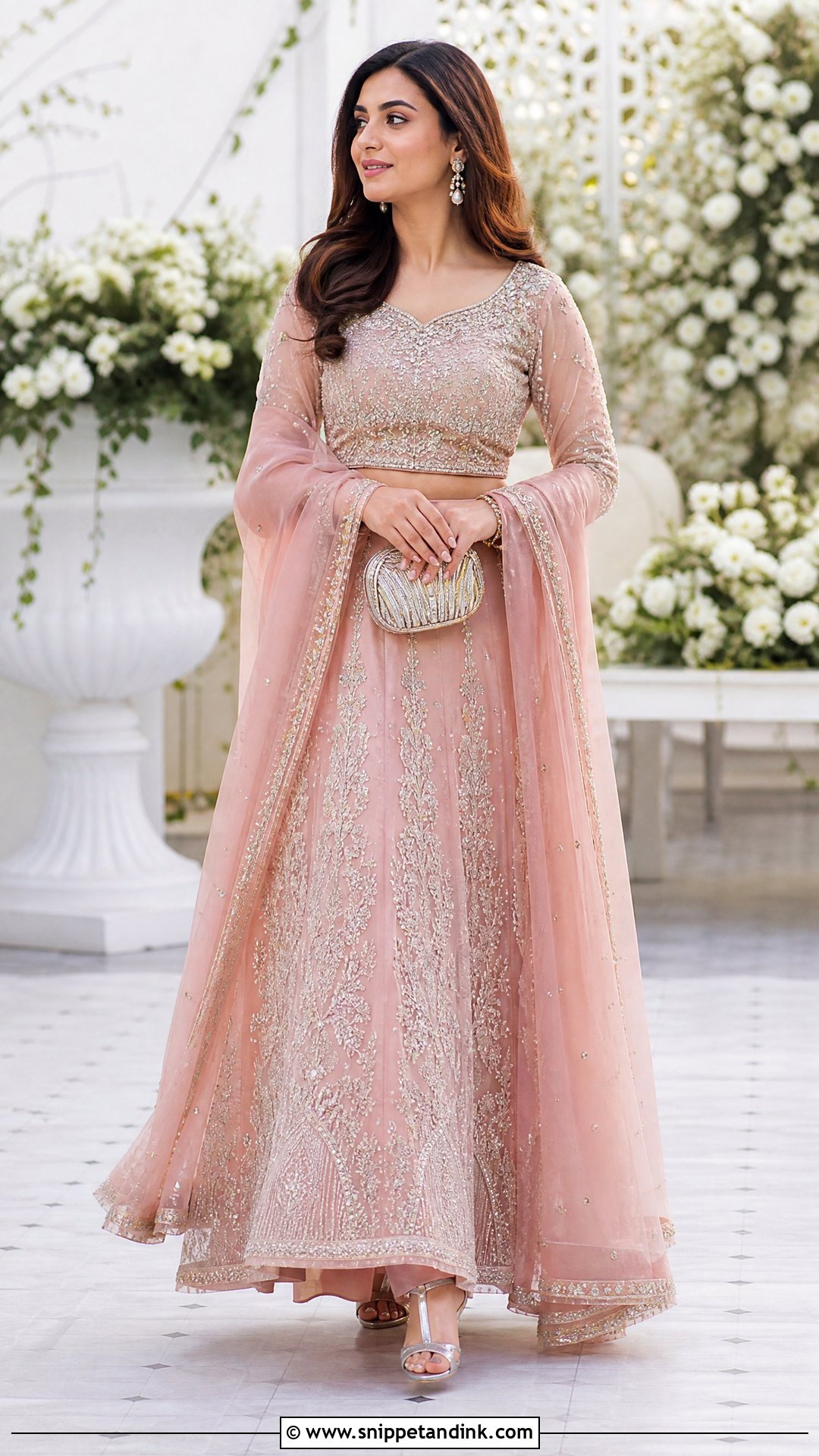 Pakistani Pink Lehenga Wedding Outfit - Snippet and Ink - 20 Pakistan Wedding Dress Sister Ideas