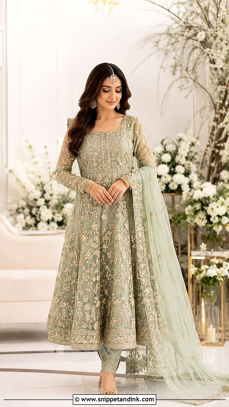 Pakistani Pishwas Bridal Dress - Snippet and Ink - 30 Pakistani Bridal Look Ideas