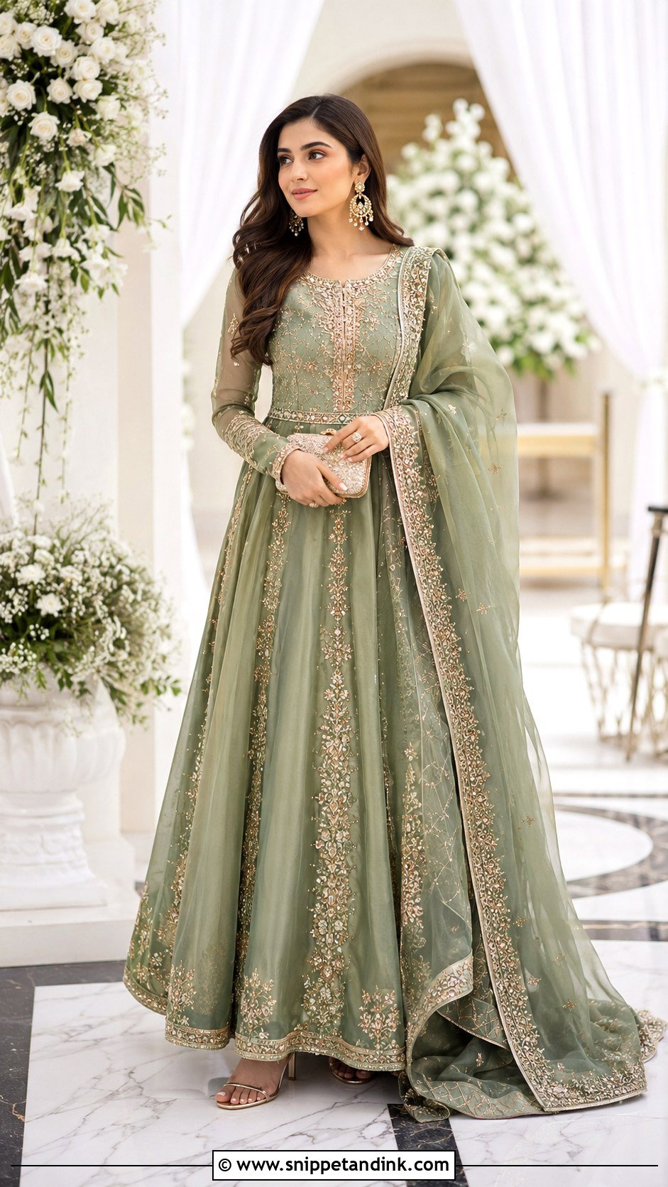 Pakistani Pishwas Dress For Wedding - Snippet and Ink - 25 Pakistani Dresses to Wear to a Wedding