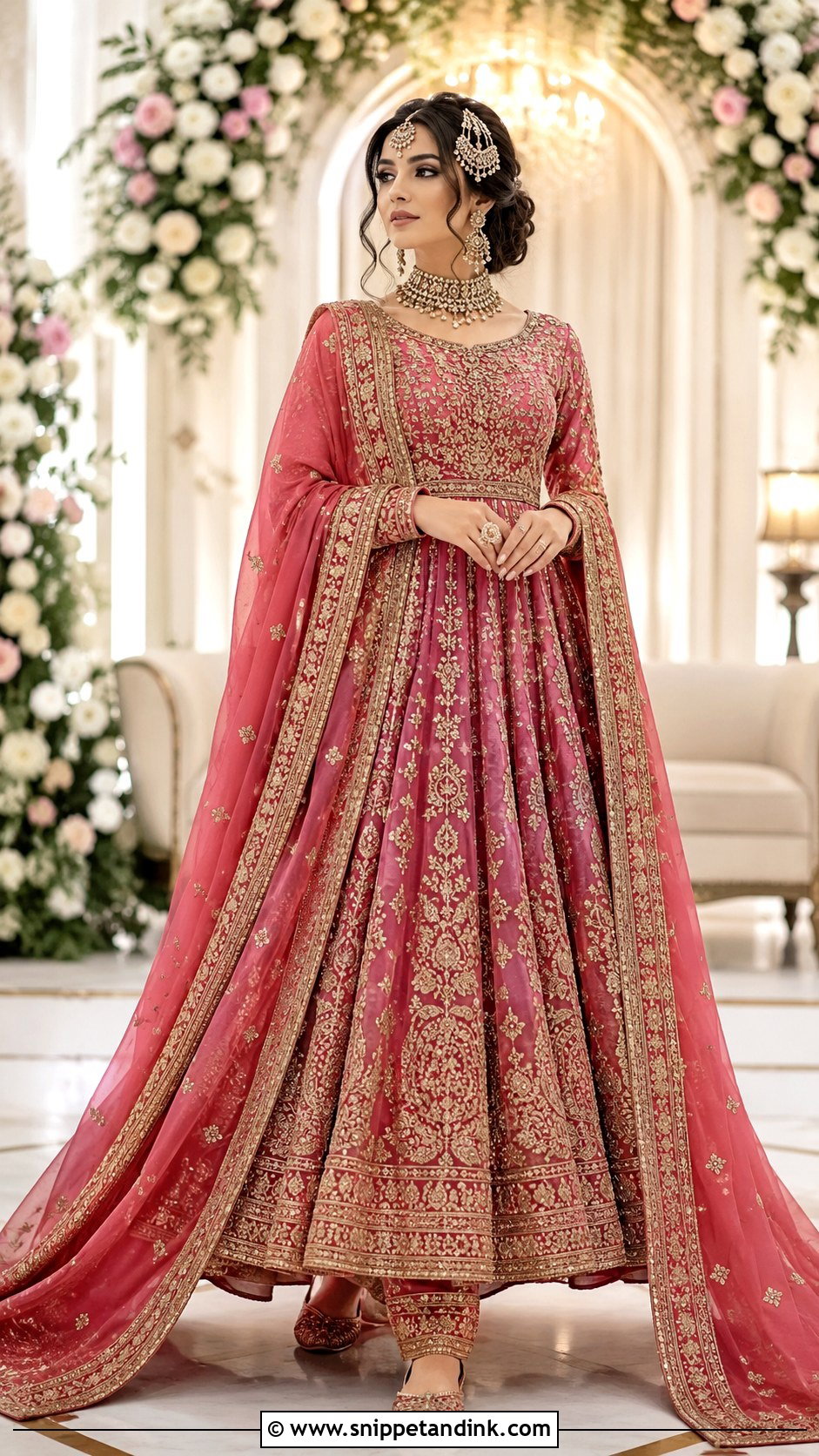 Pakistani Pishwas Wedding Dress - Snippet and Ink - 20 Eastern Wedding Dresses
