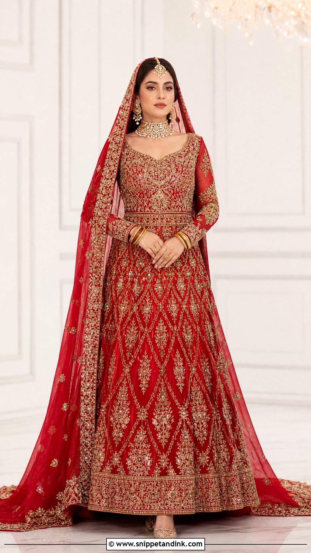 Pakistani Red Bridal Gown - Snippet and Ink - 20 Red Bridal Dress Pakistani Pakistan Ideas
