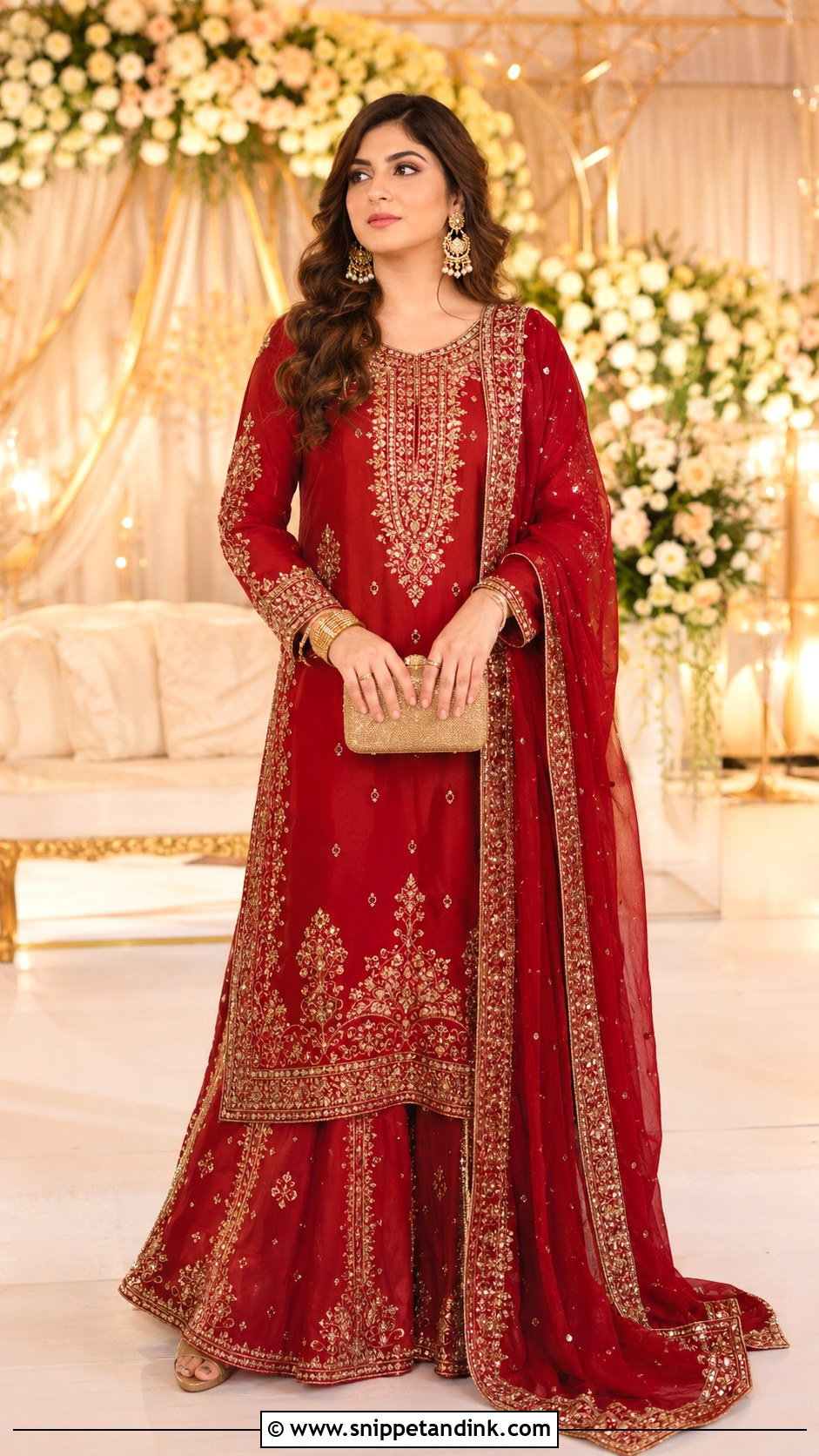 Pakistani Red Dress For Barat - Snippet and Ink - 25 Pakistani Dresses to Wear to a Wedding