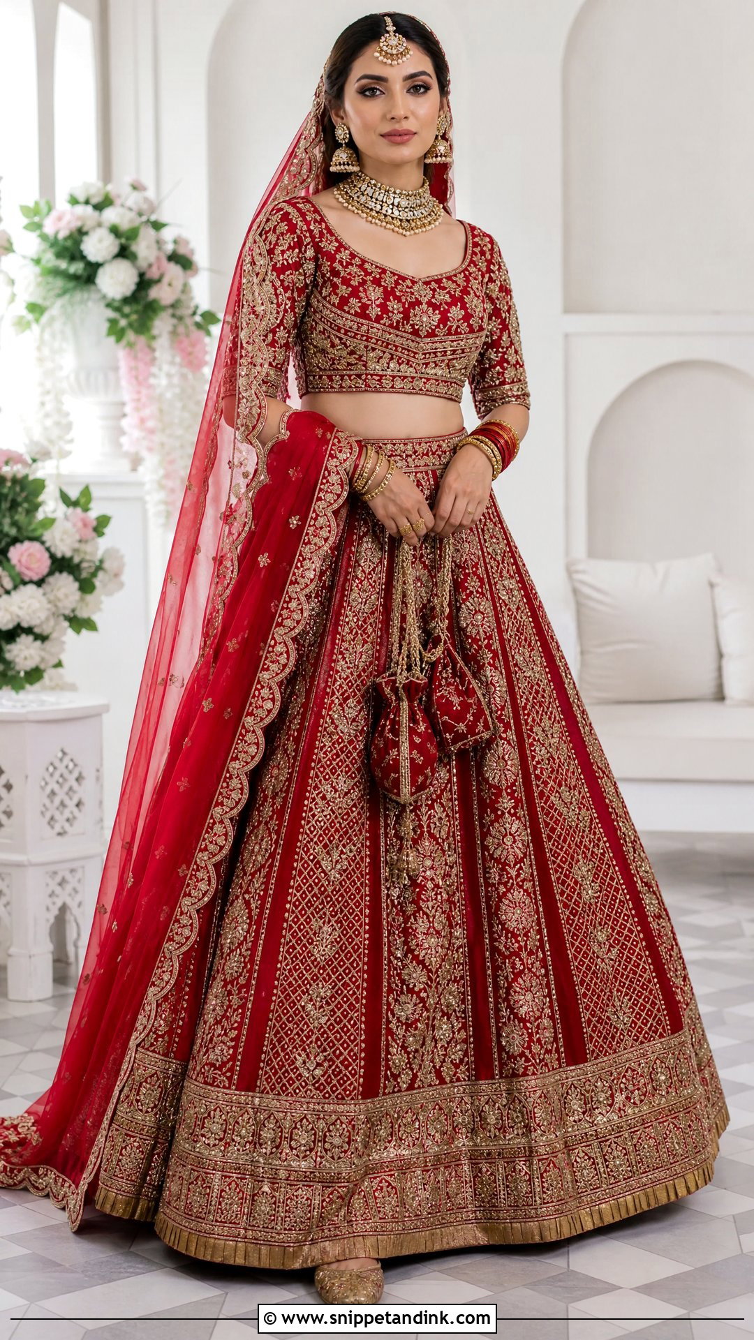Pakistani Red Paneled Bridal Lehenga - Snippet and Ink - 20 Red Bridal Dress Pakistani Pakistan Ideas