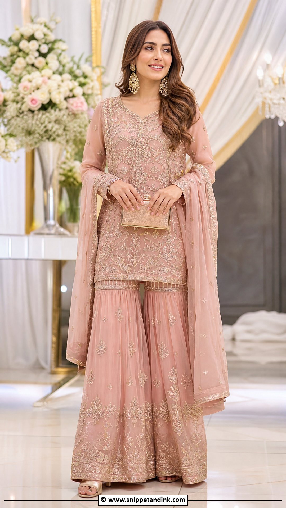 Pakistani Sharara Suit For Wedding Guests - Snippet and Ink - 35 Beautiful Pakistani Dresses