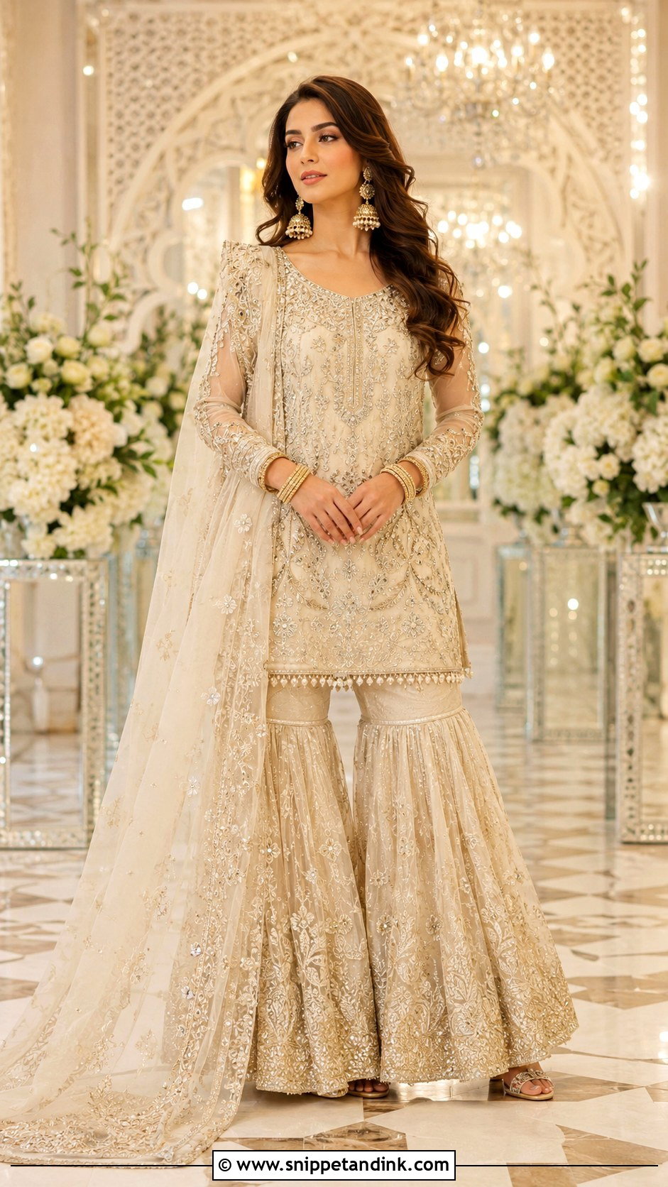 Pakistani Sharara Wedding Dress - Snippet and Ink - 25 Traditional Dresses for Wedding