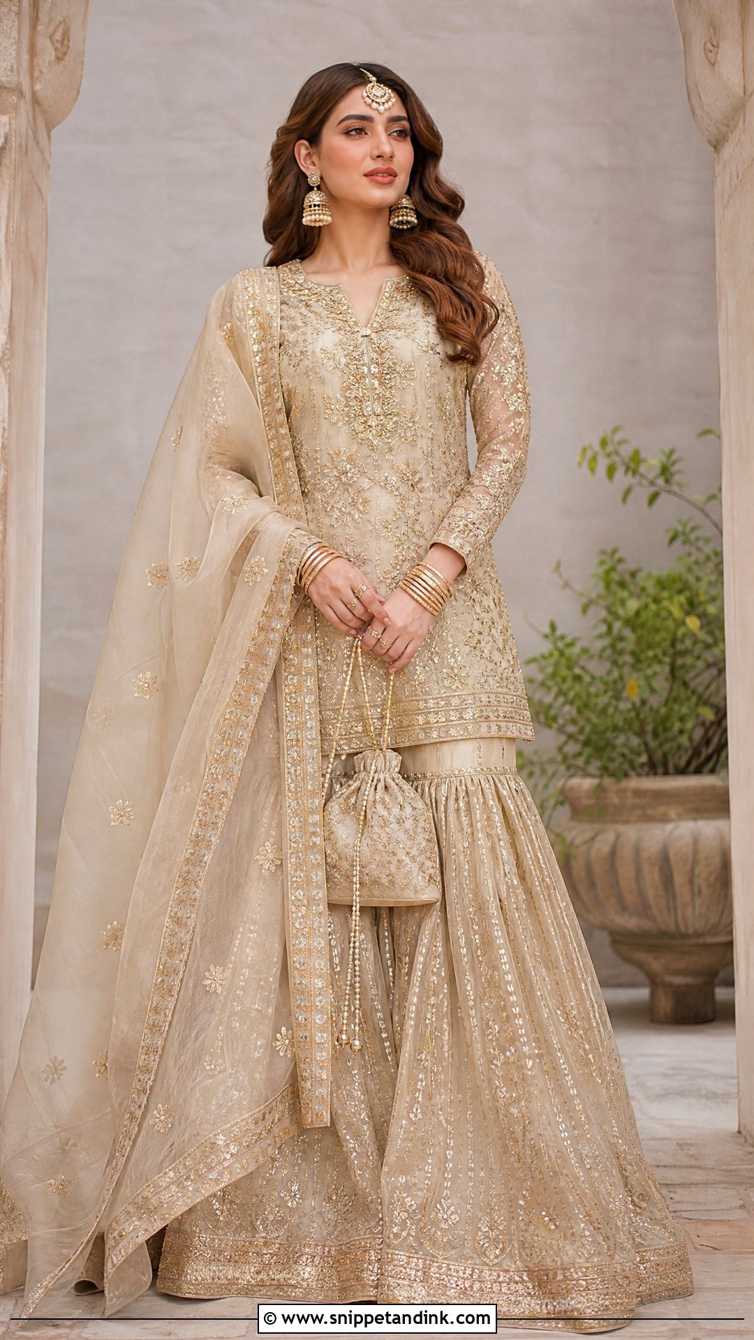 Pakistani Sharara Wedding Outfit - Snippet and Ink - 25 Traditional Wedding Outfits