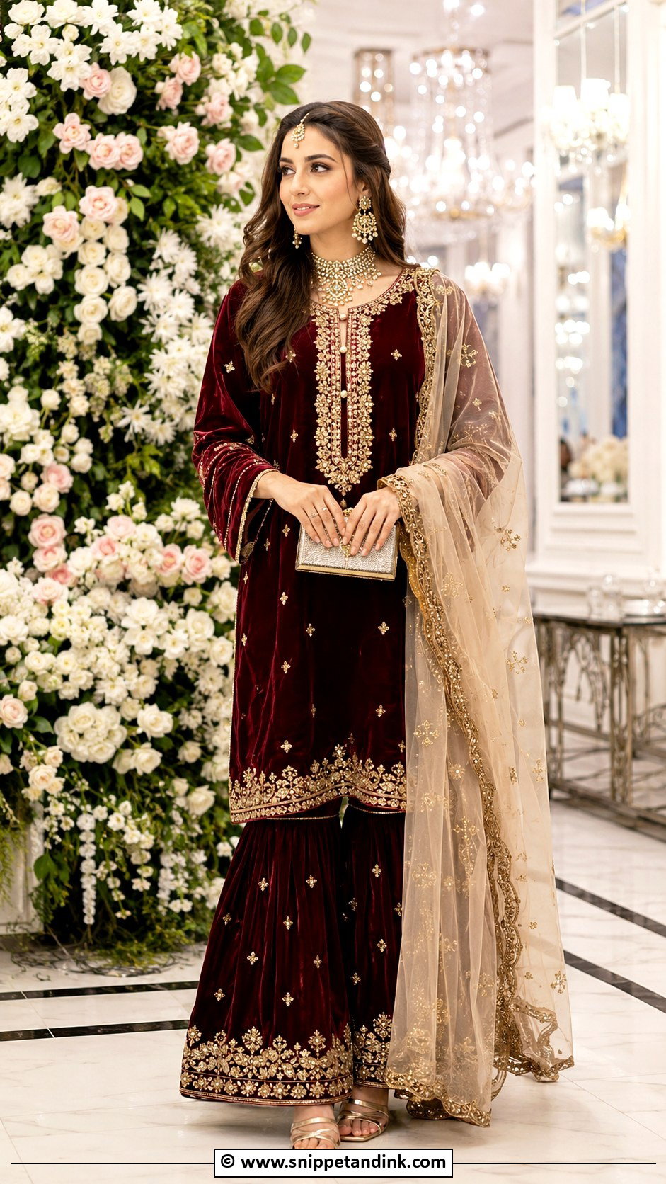 Pakistani Velvet Outfit For Sister Wedding - Snippet and Ink - 25 Pakistani Wedding Outfits Sisters Ideas