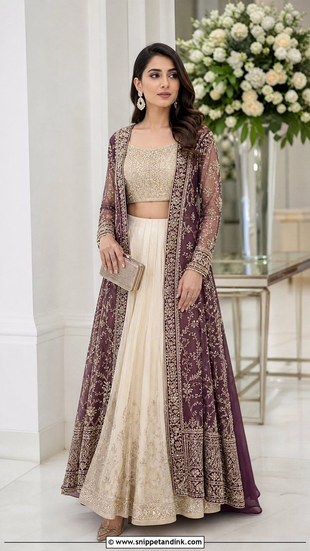 Pakistani Wedding Jacket Lehenga - Snippet and Ink - 20 Pakistani Wedding Outfits