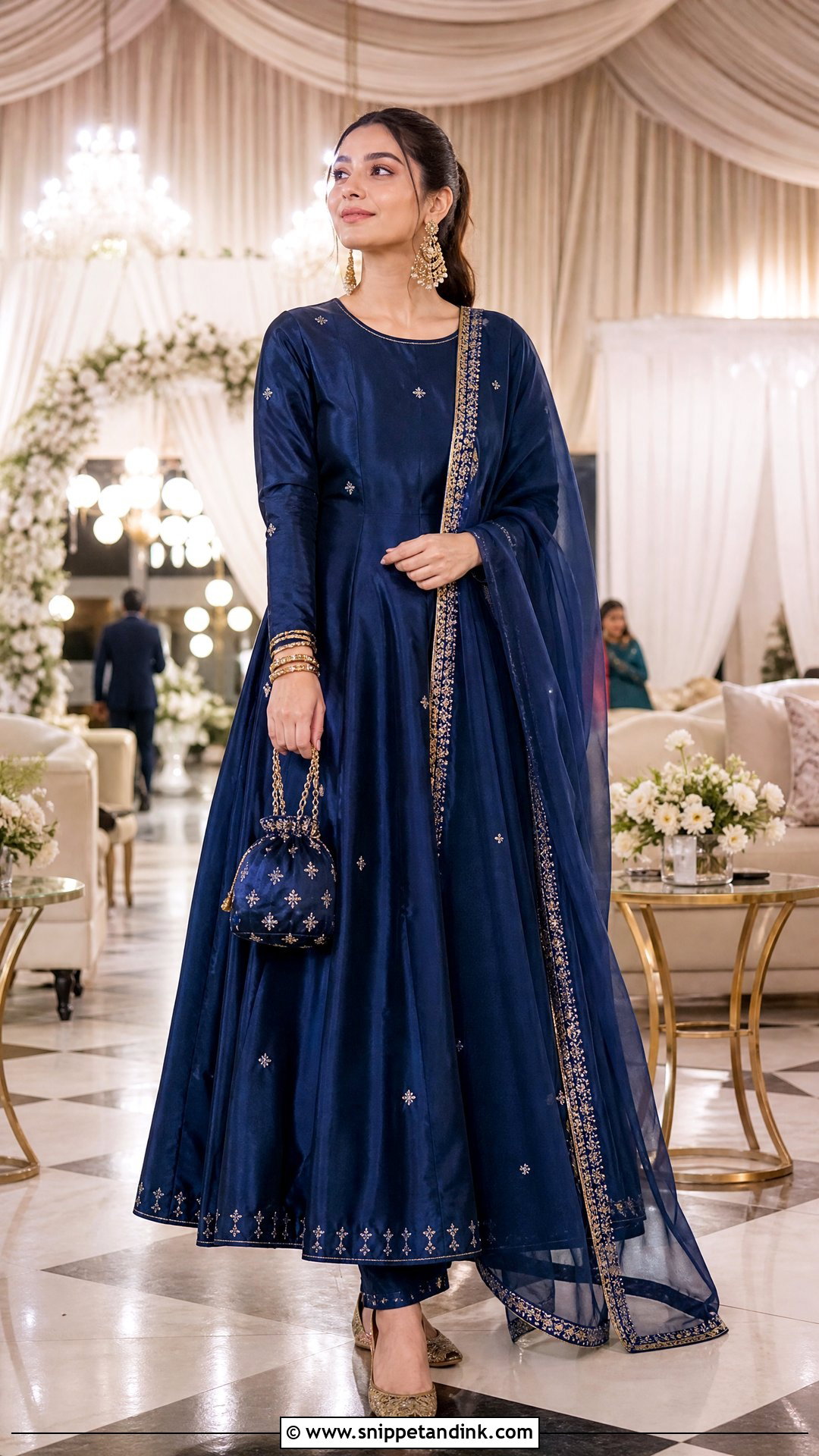 Pakistani Wedding Silk Anarkali - Snippet and Ink - 20 Pakistani Wedding Outfits