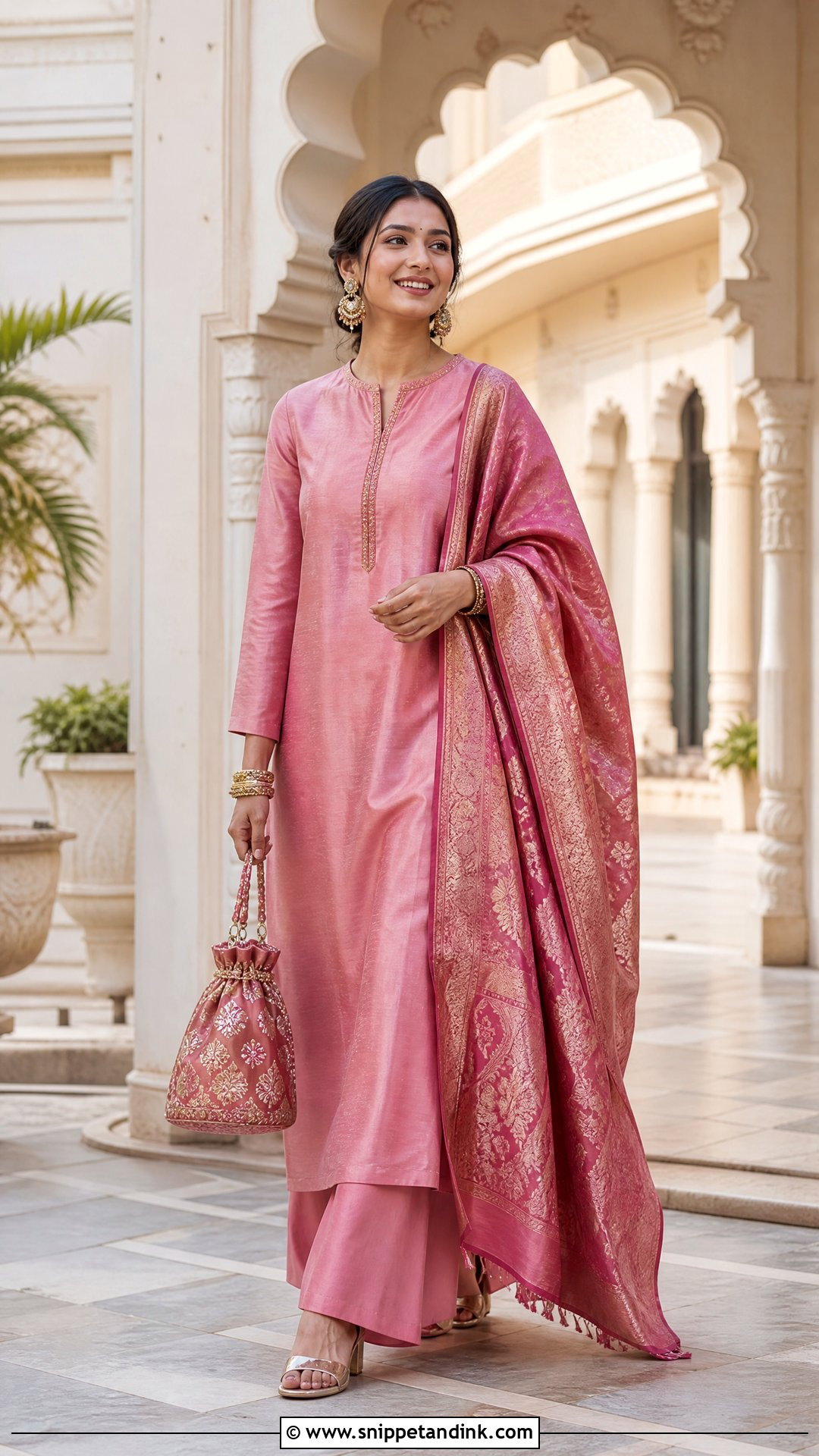 Palazzo Kurta Set For North Indian Wedding - Snippet and Ink - 20 North Indian Wedding Outfits