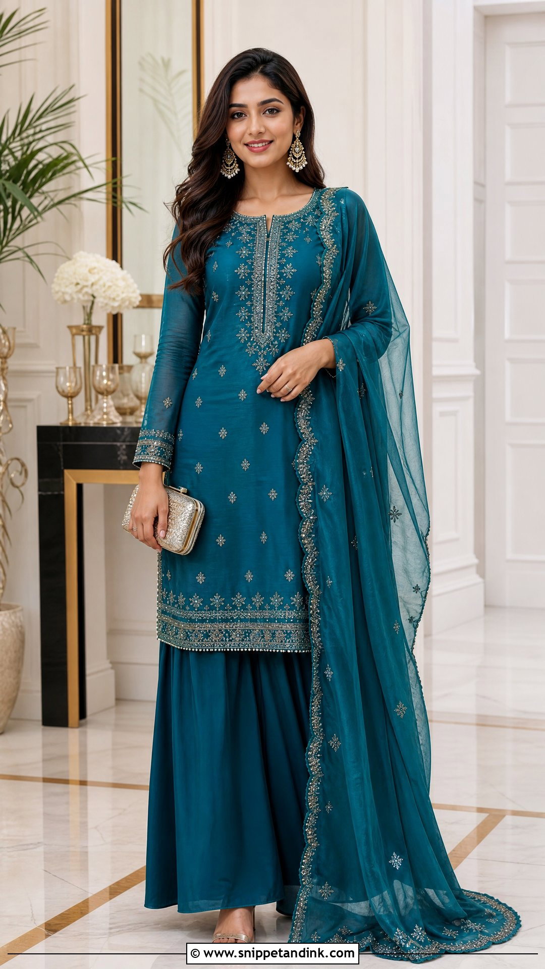 Palazzo Punjabi Wedding Suit - Snippet and Ink - 20 Punjabi Wedding Suit Women Ideas