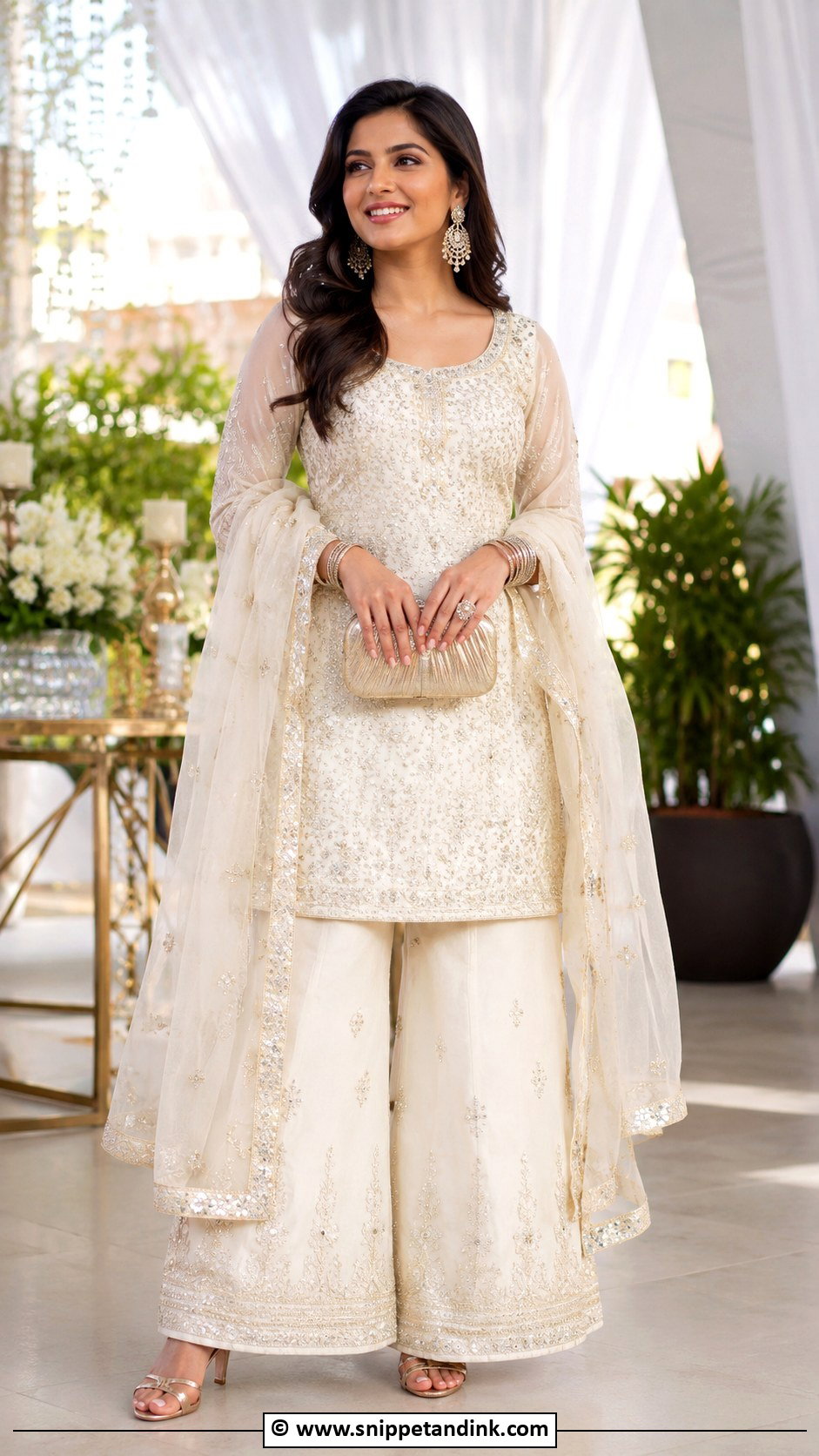 Palazzo Set For Sangeet - Snippet and Ink - 35 Sangeet Outfit Ideas
