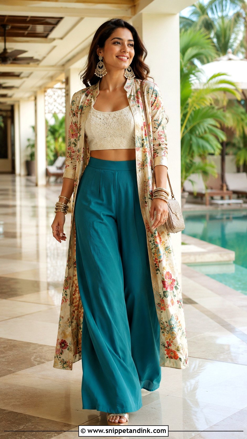 Palazzo Set Outfit for Welcome Party - Snippet and Ink - 20 Indian Outfits for Sisters Wedding
