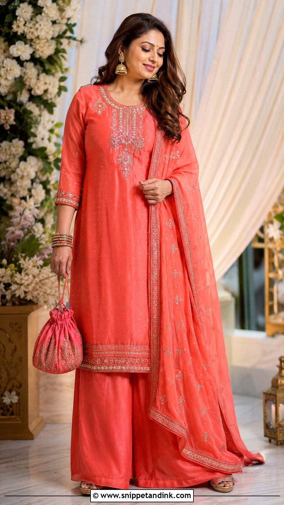 Palazzo Suit Bhabhi Look - Snippet and Ink - 20 Bhabhi Look in Wedding Ideas